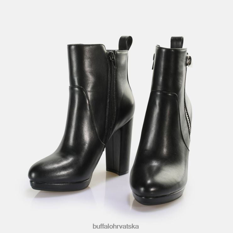 crno Buffalo amy zip gležnjače veganske |čizme TDD6T740
